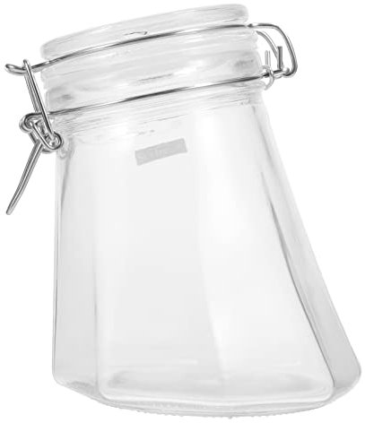 UPKOCH Glasbehälter Mit Luftdichtem Deckel Aus Hochwertigem Glas Gefertigt Zur Aufbewahrung Von Tee Süßigkeiten Mehl Getreide Und Mehr Sicher Stehend Dem Schreibtisch