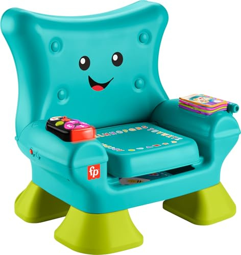 Fisher-Price Laugh & Learn Kids Smart Chair with Lights and Musical Activities for Ages 1+ - Multilingual Version