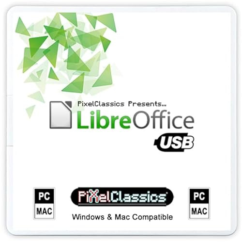 LibreOffice Professional Plus 2026 auf USB | Office-Paket kompatibel mit Microsoft Office Word, Excel und PowerPoint | Dauerlizenz ohne Abonnement | PC Windows 11, 10, 8, 7, Vista, XP und Mac