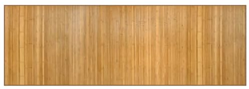 vidaXL Tappeto rettangolare in bambù, antiscivolo, per soggiorno, cucina, corridoio, moderno, naturale, 100 x 300 cm, in bambù