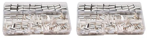 480 Stücke Draht Kupfer Crimp Fitting Aderend Hülsen, AWG 4,6,8,10 Nicht Isoliertes Kabel Gehäuse Aderend Hülsen Pin Kabel Ende Terminal Satz
