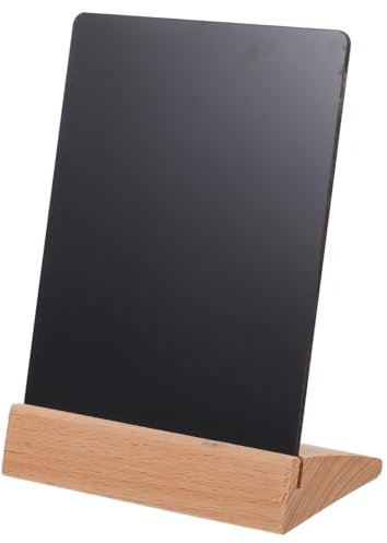 Operitacx 1satz Tisch-kreidetafel Mit Holzständer Wiederverwendbares Für Veranstaltungen Preise Menüs Und Nachrichten Handgezeichnetes Design Für Hochzeiten Geburtstagsfeiern Und