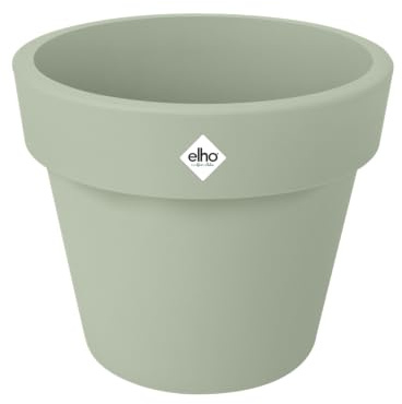 elho Green Basics Top Planter 47cm Blumentopf - Stone Green | ∅ 47 x H 40 cm | für den Außenbereich