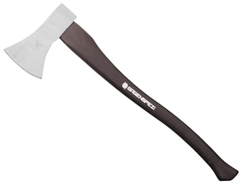 SÄGENSPEZI Forstaxt 70 cm Axt 1600g mit Hickory Holzgriff Stiel