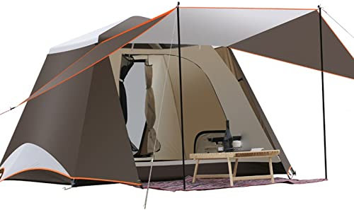 Familien-Campingzelt Upgrade mit 2 Türen Vollautomatische Einrichtung Geräumig für 3 4 Personen Ideal für Familienreisen