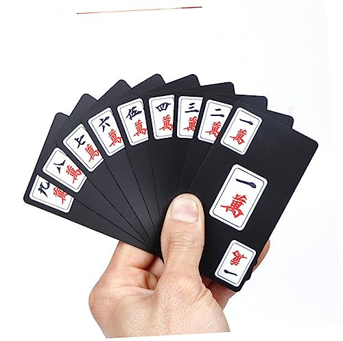 UPKOCH 1satz PVC wasserdichte Mahjongkarten Tragbare Kunststoffspielkarten Für Zuhause Bar Und Büro Langlebig Und Flexibel Für Unterhaltungszwecke