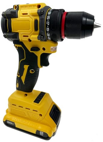 ROYJJ Llave eléctrica de impacto inalámbrica, 6000 rpm, taladro eléctrico con luz LED, velocidad variable