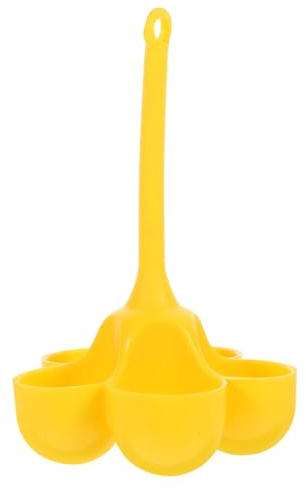 MAGICLULU Dampfgarer Aus Silikon Zubehör Für Heißluftfritteusen Küchengerät Mini-herd Mikrowellen-eierkocher Gadget Eierbehälter Für Den Kühlschrank Bratpfanne Kochgeschirr Yellow Kieselgel