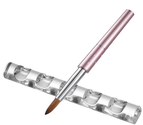 Porte-brosse à ongles - Support de brosse à ongles à 5 grilles - Support d'organisation transparent pour crayons de dessin | Crayons de sculpture d'ongles de manucure, porte-pinceaux à ongles en