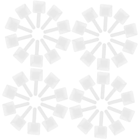 Misurino da Bucato Bianco in Plastica 40 Pezzi | Dosaggio Esatto per Polvere, Uso Domestico e Commerciale, Formato Compatto 15g 9,8x4,6x2,3cm
