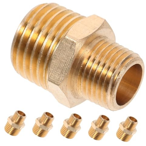 HOMSFOU 6 Piezas Conector de Manguera de Adaptador de Tubo Recto de Accesorio para Plomería y Proyectos de Agua