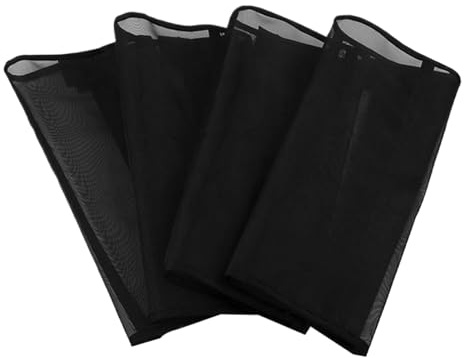 Botas Protectoras contra Moscas para Caballos - Protección Cómoda Botas Equinas 4 Piezas,Equipo de Protección Ajustable para Exteriores en Granjas y Ranchos en Verano