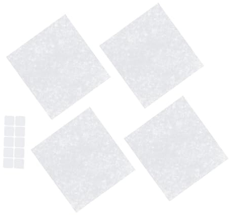 Toddmomy 4pcs Range Hood Oil-absorbing Paper Filters 43x45cm Kitchen Oil Filter Paper Covers for Cooker Hood Grease Filtration and Smoke Absorption