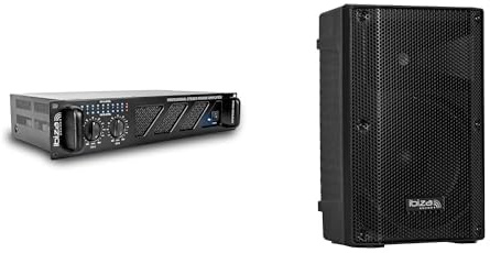 IBIZA AMP600-MKII Bundle - 2x480W Verstärker + XTK10-MKII 10-Zoll PA-Lautsprecher