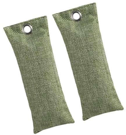 Paquete de 2 desodorizantes de zapatos de carbón de bambú para eliminar en calzado, bolsas de gimnasio y armarios, con desodorante purificador de aire natural para zapatos