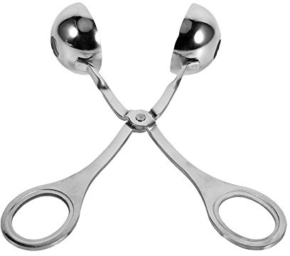 Generic Pala per Scavino per Carne in Acciaio Inossidabile per Preparare Polpette di Dimensioni Uniformi, Strumento per Scavino per Meloni per Uso Domestico