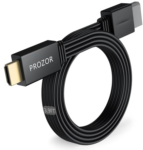 PROZOR Câble Wii HDMI 120cm 1080p Plug Play Non Compatible Mini | Design Intégré, Compatible PAL, Installation Immédiate, Sans Alimentation, Pour Wii Classique et Wii U