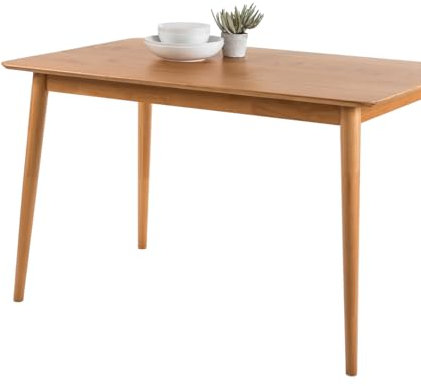 ZINUS Jen 120 cm großer Esstisch aus Holz | Küchentisch aus Massivholz | Einfache Montage, natürliche