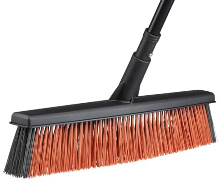Fiskars gårdskvast med Powerclean-borst, Bredd: 47 cm, L, Plast, Svart, Solid, 1025931