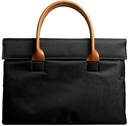 Borsa per il Computer Portatile 12, Nylon Classic Rose Multifunzionale Lavoro Viaggio Shopping Borsone Borsa Spalla per Notebook/MacBook/Ultrabook e Chromebook Computer,Nero