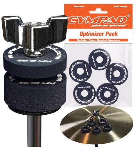 Cympad Optimizer Set 40/8mm, 5 Pièces. Feutre Cymbal, Améliore le Son et la Performance des Cymbales de Batterie. Empêche le Bruit dans le Support de Cymbale.