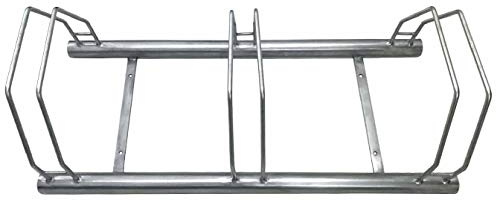 Fahrradständer aus Edelstahl – 3 Stellplätze | Handgefertigt in Deutschland | Bügelparker für 3 Fahrräder | rostfrei & langlebig | für Garage, Außenbereich & Gewerbe | von Namor-Edelstahlprodukte