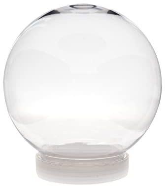Creative Hobbies Schneekugel zum Selbermachen, 130 mm, transparenter Kunststoff mit abschraubbarer Kappe, perfekt für Bastelarbeiten und individuelle Gestaltung