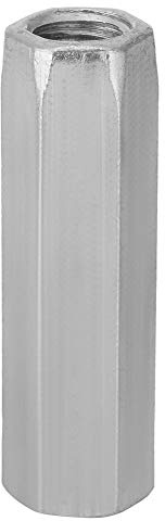 Yosoo Health Gear M10 Metrische Verzinkte Sechskantmuttern, Lange Stangenkupplungen (4er Pack, 40mm)