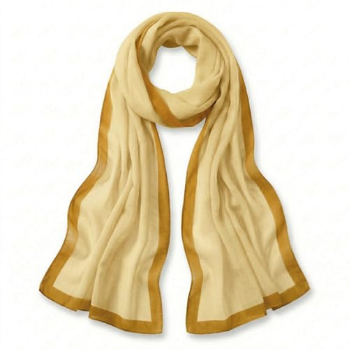 TigerTie Damen Chiffon Schal Halstuch – Luftig und angenehm zu tragen – 160 x 36 cm, einfarbig unicolor