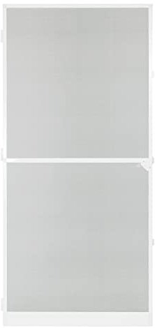 Alu Fliegengitter - Tür Balkontür Insektenschutz Mückenschutz Insektenschutztür 95x210 cm weiß