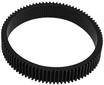 SG Store Bague de Mise au Point sans Couture pour Objectif 60 à 67mm de Diamètre Suivez la Bague de Mise au Point Standard 0,8 Mod Focus Gear Accessoires d'objectif de Caméra Vidéo, Noir