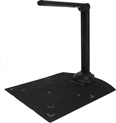 Dokumentenkamera-Scanner, 10 MP CMOS-Sensor Overhead-Scanner mit LED-Licht, A3 A4 Faltbare Tragbare OCR-USB-Doc-Cam, Mehrsprachig, Automatische Korrektur
