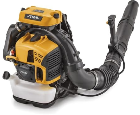 STIGA BL 980 R Benzin-Laubbläser, 75,6 cm³, 3,1 kW – Gepolsterter Rucksack, Vibrationskontrollsystem – Für Laub- Und Gartenreinigung