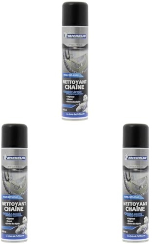 MICHELIN 008804 Moto Nettoyant Dégraissant Chaîne, 400 ml (Lot de 3)