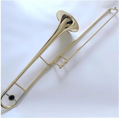 Altposaune, B-Dur, Lackiertes Blasinstrument Aus Silbernem Messing, Performance-Posaune, Mit Koffer Posaune für Anfänger