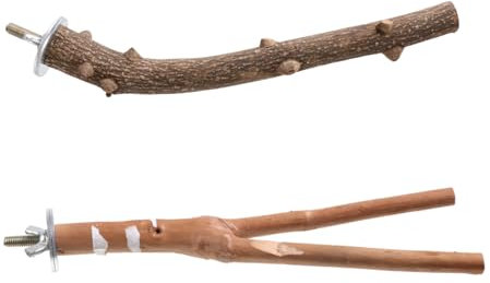 BESPORTBLE 6stücke Papageien Sitzstangen Aus Naturholz Vogelspielzeug Für Käfige rutschfeste Oberfläche Zum Klettern Und Entspannen Geeignet Für Wellensittiche Nymphensittiche Und Andere