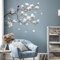 SHUCHING Wandtattoo Tiere Baum Wandaufkleber, Bär Hase Hirsch Waldtier Wandsticker, Wanddeko für Babyzimmer Schlafzimmer Wohnzimmer Spielzimmer Kinderzimmer - Linke