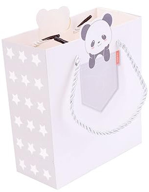 FOMIYES Geschenktüten 12 Stück Einkaufstaschen Aus Papier Mit Tiermotiven Für Geburtstagsparty-zubehör Größe Quadratischer Boden Robuste Und Stabile Papiertüte
