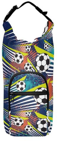 linqin Geometrischer Fußball-Flaschentrager, faltbar, isolierter Halter, Wasserflaschengürtelhalter, passend für 20/24/32/1,2 l Flaschen