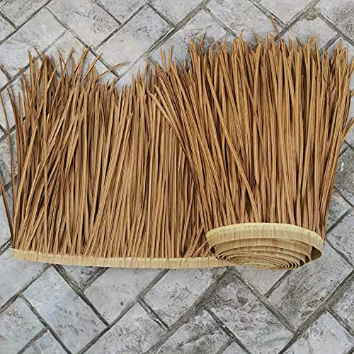 Jupe de Toit en Paille Artificielle en Palmier Mexicain, Rouleau de tuiles de Toit, Vous servira Pendant 15 Ans, Toit en Paille pour Mur de Jardin, terrasse, belvédère (Taille : 19,6'' H * 3