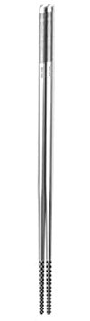 TAMSNDL Bacchette Cinesi Bacchette in Metallo Bacchette in Acciaio Inossidabile 304 riutilizzabili, Lavabili in lavastoviglie, Set da 5 Paia, 23,8 cm