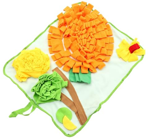 Yardwe Kaninchen-schnüffelpad Schnüffelkissen Für Haustiere Sachen Schnüffeln Puzzle Heu Käfig Spielzeugkorb Für Hunde Kauen Für Hunde Schnüffelmatte Hamster Stall Hasen Stoff