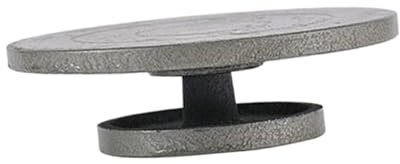 GZKDKZB Drehteller aus Kunststoff für Ton, Töpferscheibe, Bildhauerscheibe, Drehteller aus Metall für künstlerische Arbeiten (Grau, 10 cm)