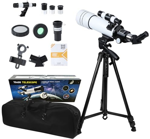 Telescopes for astronomy adult, portable camping spotting scope, Bader film+handheld stand+backpack set, gadgets for men gifts technology, Christmas boy gifts