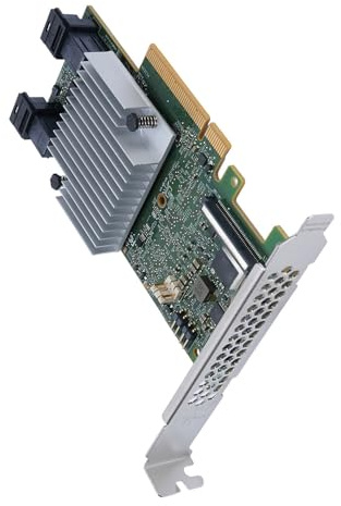 Tosuny LSI SAS Controller, 8 Port 12 GB/s SAS PCIE 3.0 Controller Karte mit 2 GB DDRIII Cache und 0 1 5 6 10 50 60 für Desktop Server Workstation Data Center