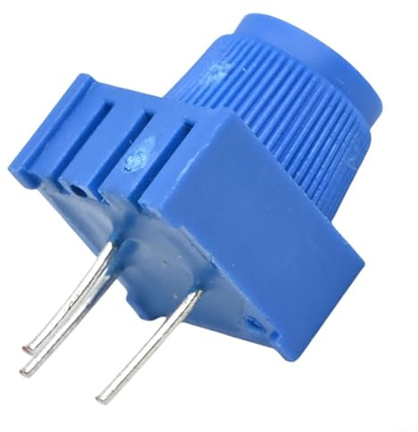 Trim Potentiometer Set (1K, 10K, 50K, 100K Ohm) - Compact 9.5×9.5×5mm ABS Variable Widerstände mit blauen Knöpfen, 270° Drehung, für Arduino, Roboti(10K)