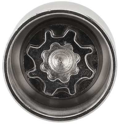 Tidgel Perno de llave de tuerca de rueda de bloqueo principal de seguridad para Skoda, adaptador de tuerca de bloqueo antirrobo de neumáticos con servicio a juego, funda de seguridad de metal bronce