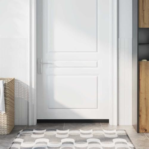sephironlbb 6 juntas autoadhesivas para cepillo de puerta, 100 cm, de aleación de aluminio, para puerta de habitación y puerta, con aislamiento acústico y protección contra el polvo, fácil montaje