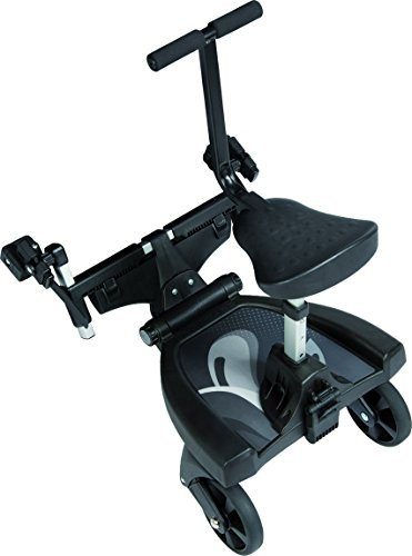 Fillikid Buggy-Board 180° mit 3fach verstellbaren Sitz | Filliboard Mitfahrbrett | Mitfahrbrett universal für Kinderwägen & Buggies & Sportwagen
