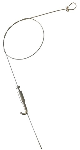 40KG Picture Hanging Cable kit Suspended Steel Wire Rope for Mirror & Photo Display (1 Meter (3.28 Feet) Long Kit)